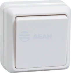 Выключатель одноклавишный EVO10-K01-10-DC  (IEK)