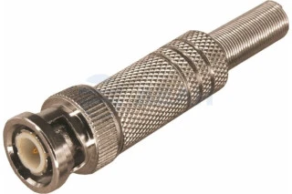 Разъем BNC штекер под винт с пружиной металл (05-3073)  (REXANT)